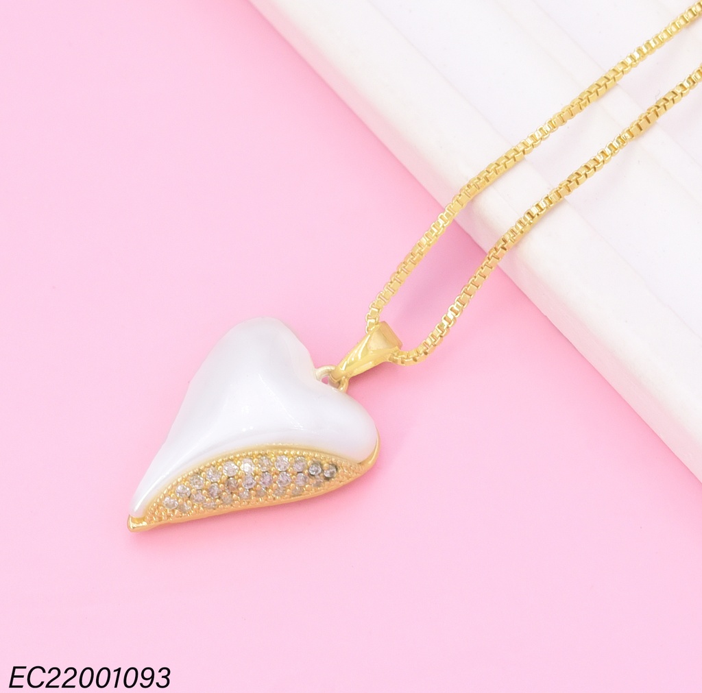 CADENA CORAZON BLANCO/ZIRC. CE517-429 012026