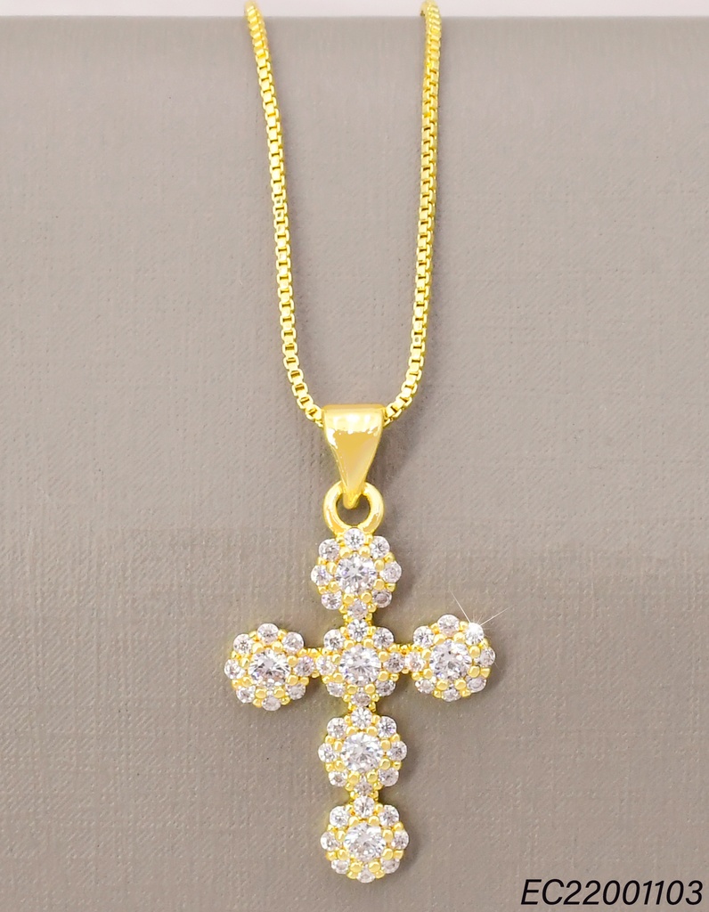 CADENA CRUZ FLOR/ZIRC. CE604-294 012026
