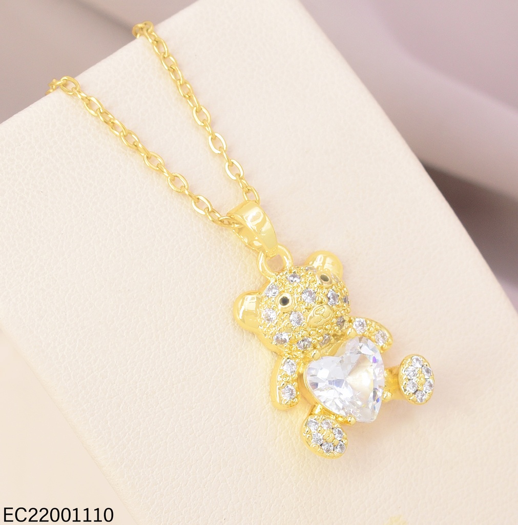 CADENA OSO/CORAZON ZIRC. CRISTAL CE613-426 012026