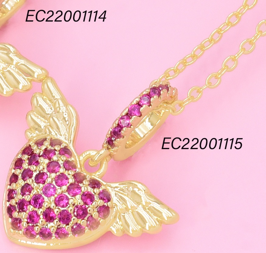 CADENA CORAZON/ZIRC. ROJA ALA CE618-426 012026
