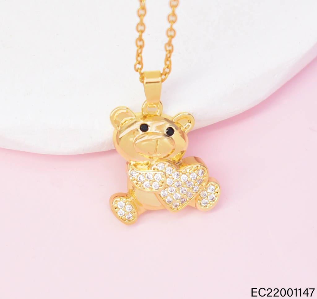 CADENA DOR OSO /CORAZON ZIRC. CE650-442 012026