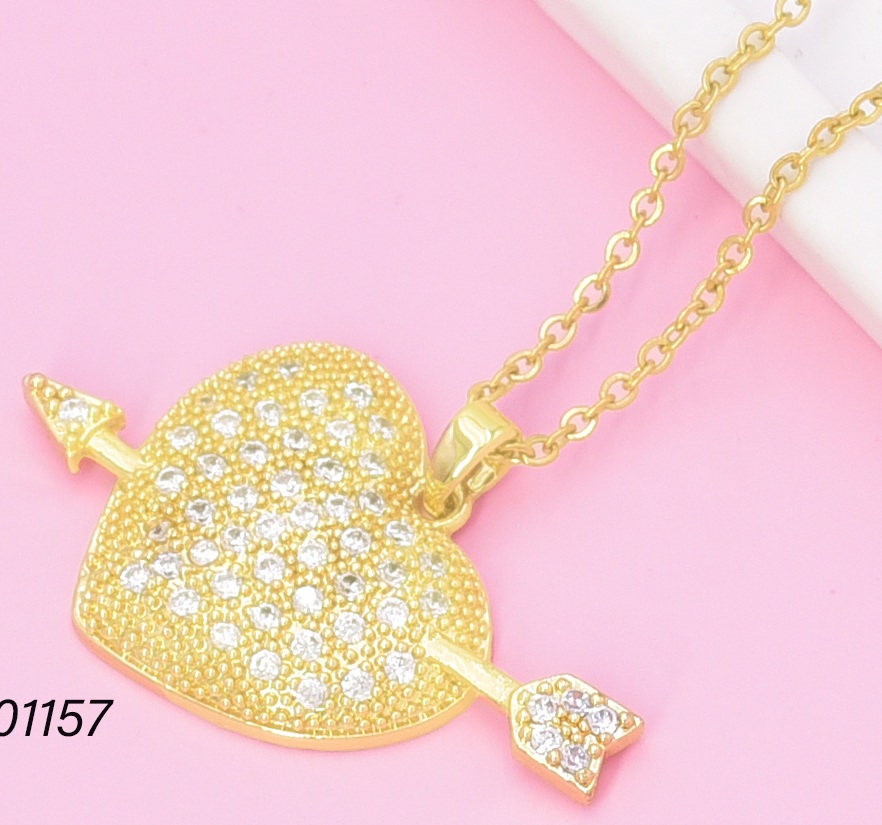 CADENA DOR. CORAZON/ZIRC. FLECHA CE662-429 012026