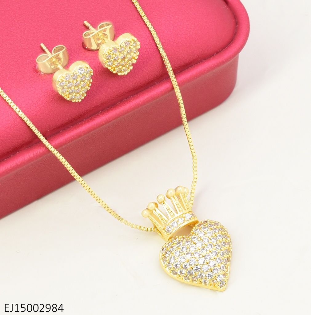 SET CORAZON ZIRC.CRISTAL CORONA SE1473-9 012026