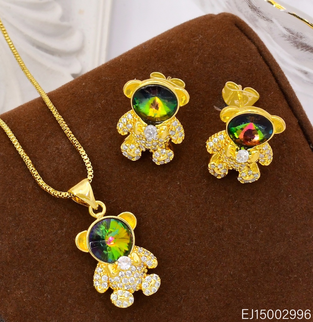 JUEGO OSO ZIRC. VERDE SE1547-9 012026