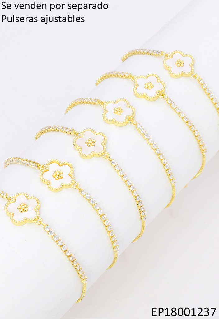 PULSERA FLOR ZIRC. BE1129-294 012026