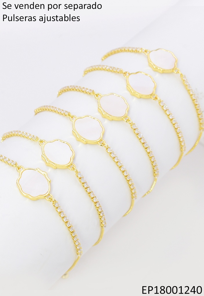 PULSERA PLACA OSTRA/ZIRC. BE1132-294 012026