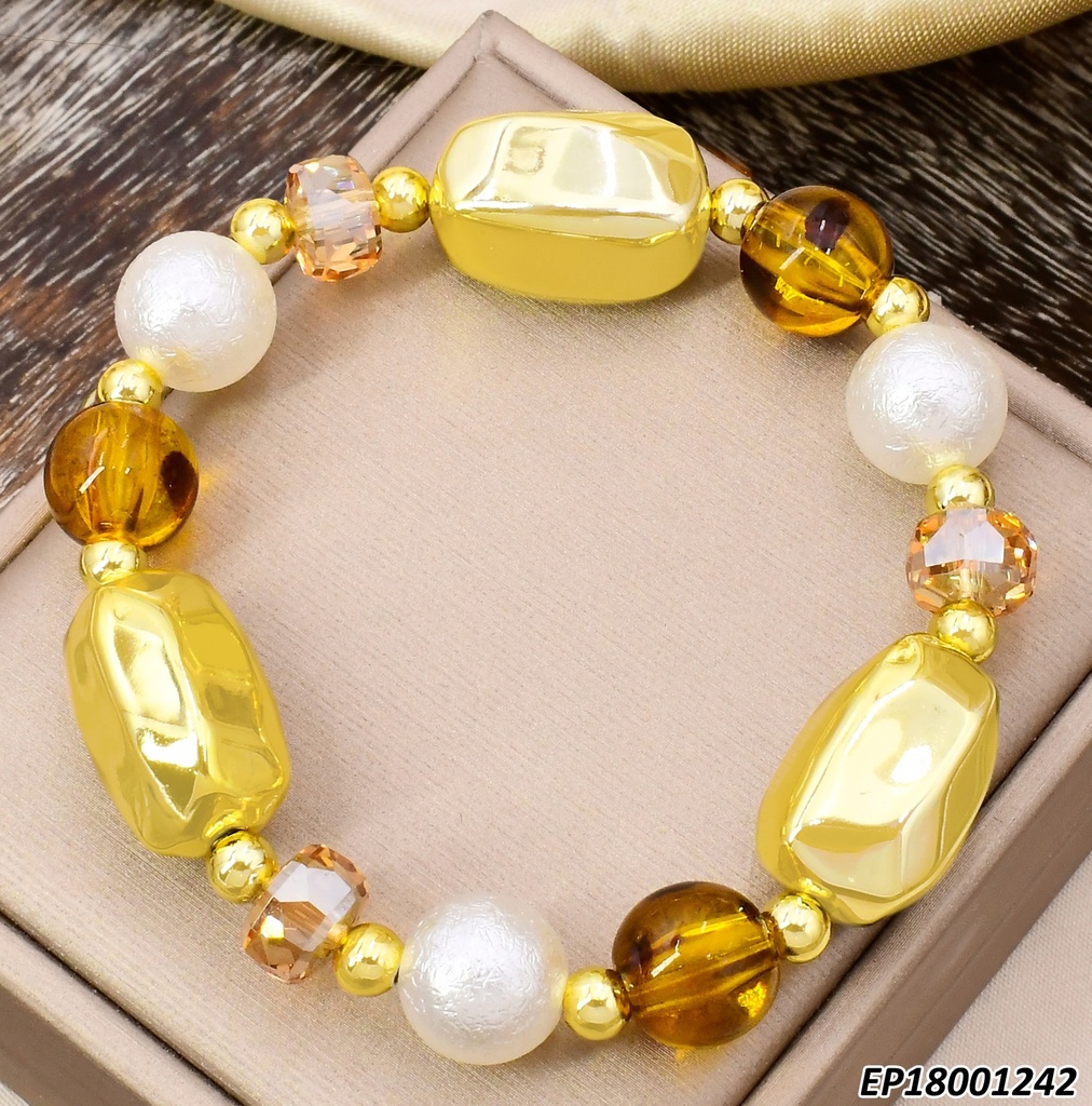 PULSERA PELOTA/OV DORADO CCB BE1151-437 012026