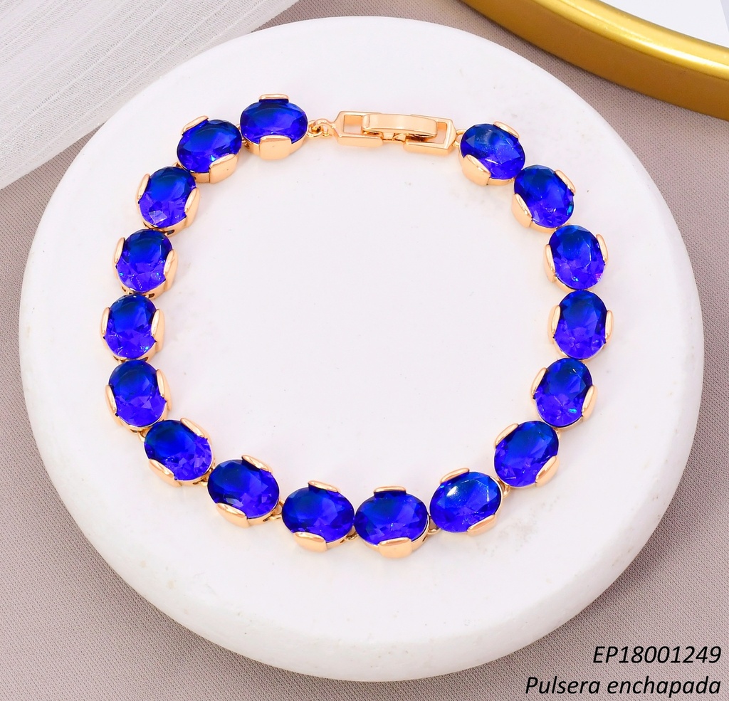 PULSERA ZIRC. AZUL OV BE1209-291 012026 (CM)