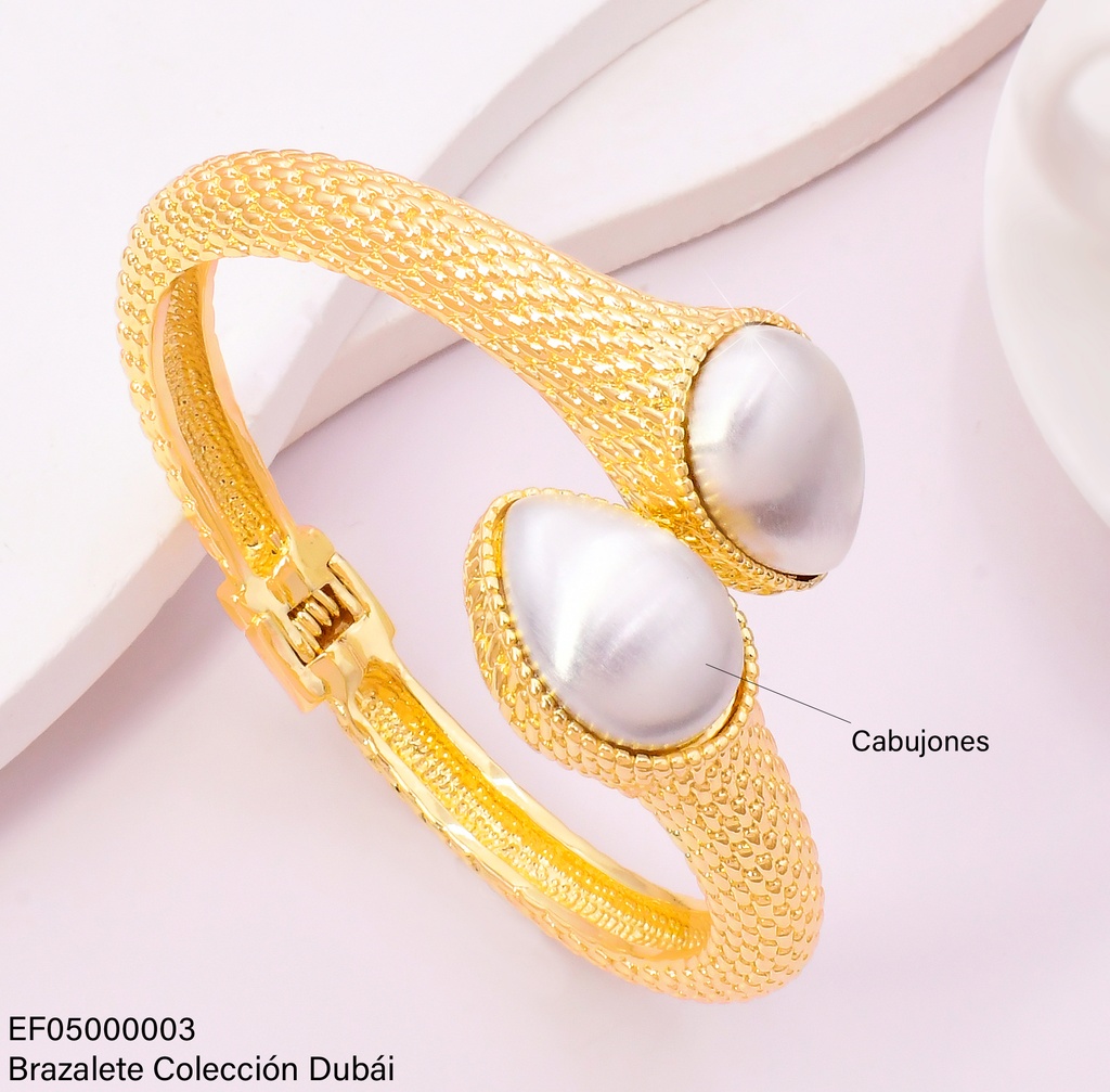 BRAZALETE SERPIENTE GOTAS NACAR EXTREMOS FD25869