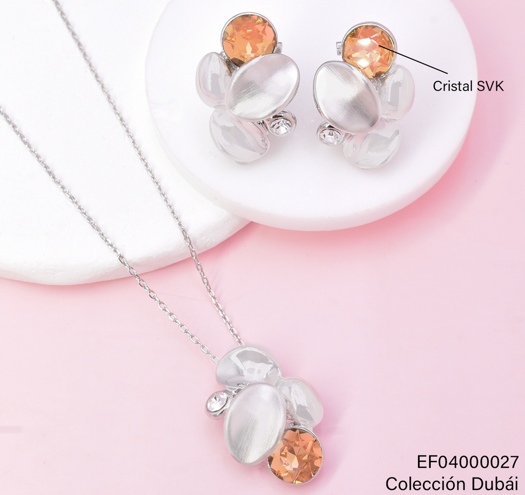 SET PLAT. OVALOS / ZIRC. CAFE RD FD-25748