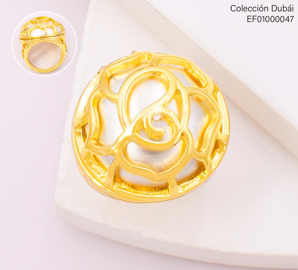 ANILLO PERLA C/ MAYA DORADA FD25849
