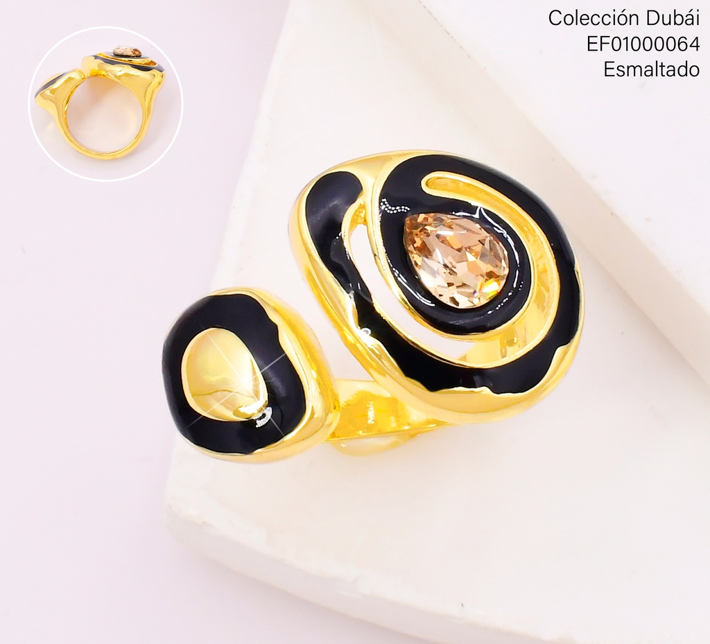 ANILLO OV NEGRO DOR/ESPIRAL DOR-NEGRO FD25727