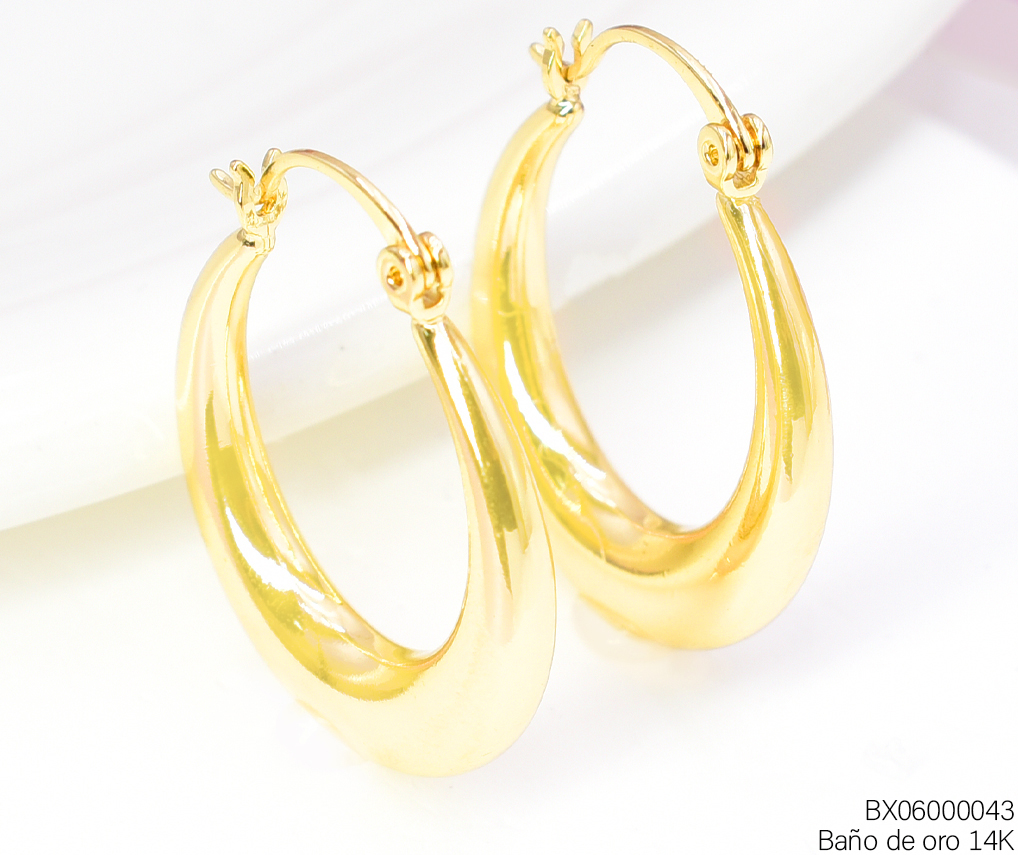 ARGOLLAS BAÑO DE ORO 14K. XUPING INF.INFERIOR EE5278-427 012026