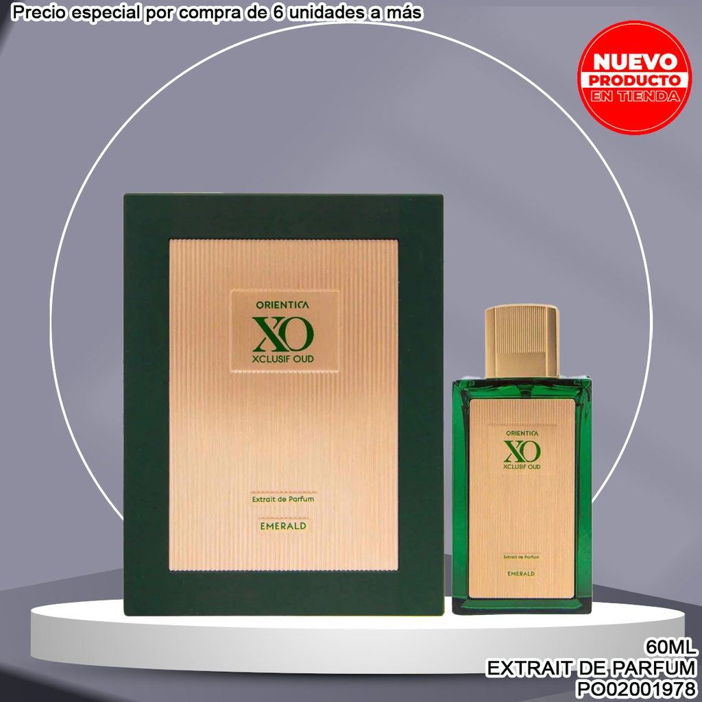 PERFUME ORIENTICA XO XCLUSIF OUD EMERALD EXTRAIT DE PARFUM 60ML