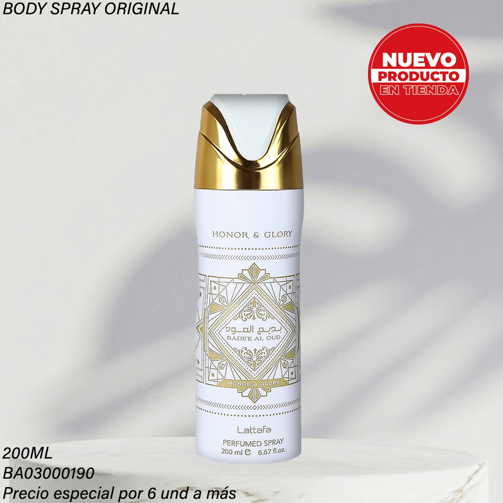 BODY HONOR Y GLORY BADEE AL OUD LATTAFA 200ML