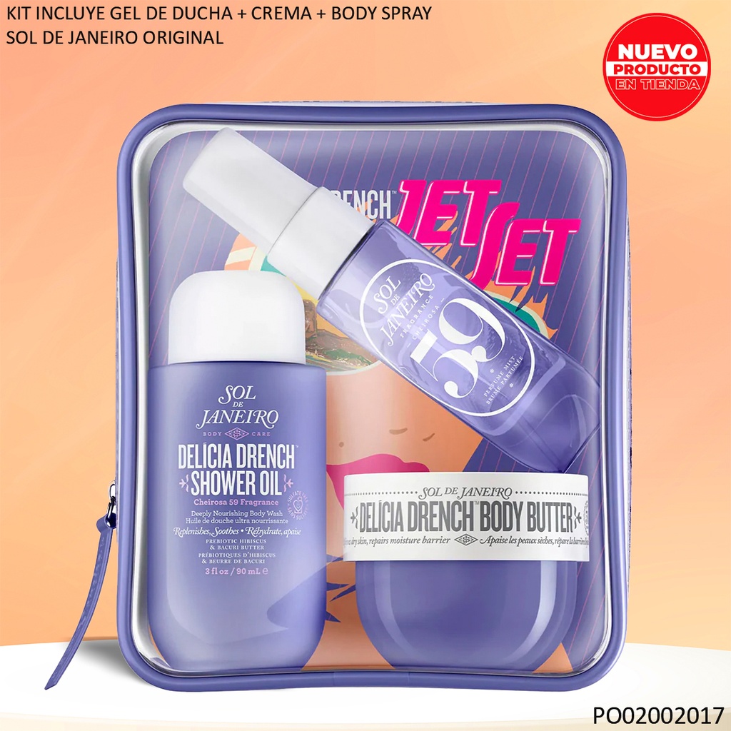 SET 3 PCS SOL DE JANEIRO DELICIA DRENCH 59 30ML/90ML/50ML