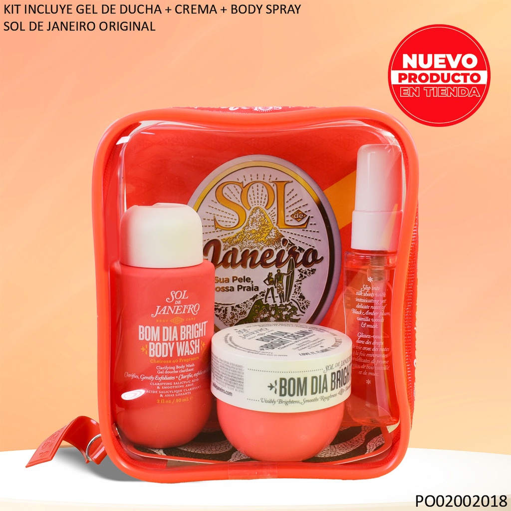 SET 3 PCS SOL DE JANEIRO 40 BOM DIA BRIGHT 30ML/90ML/50ML