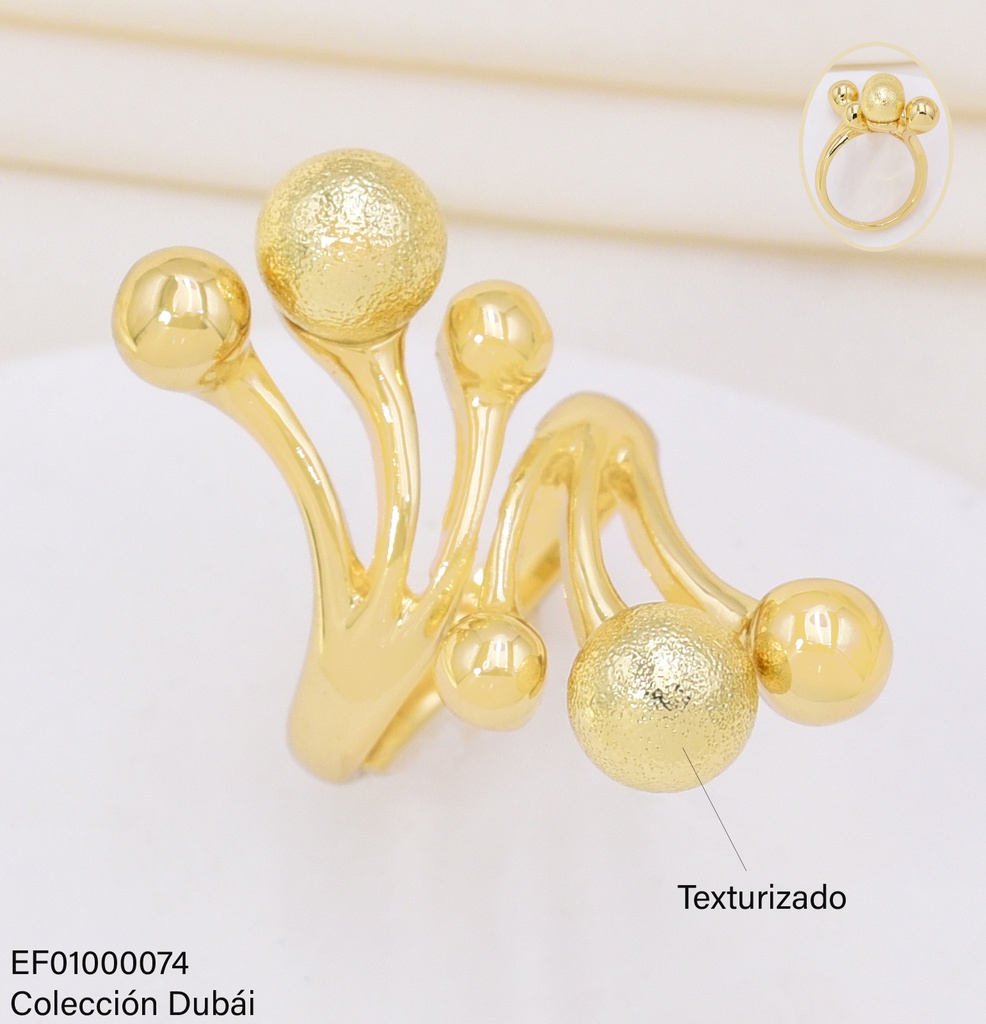 ANILLO DOR PELOTITAS FD25312