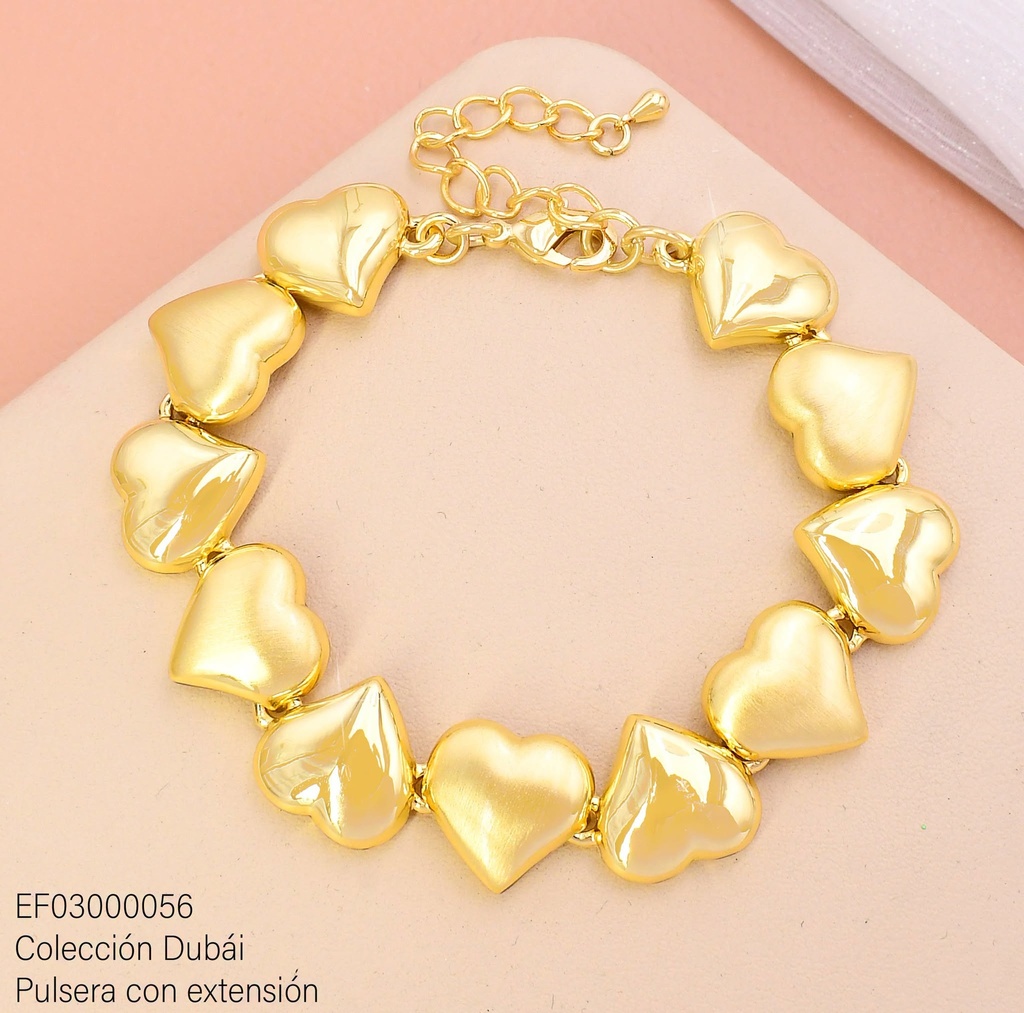 PULSERA CORAZONES LISOS/MATTE FD25454/FD27892