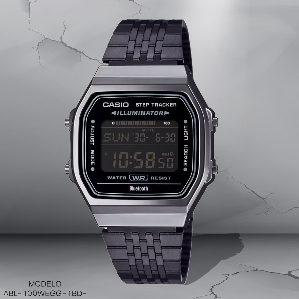 RELOJ CASIO DIGITAL ABL-100WEGG-1BDF METAL NEGRO