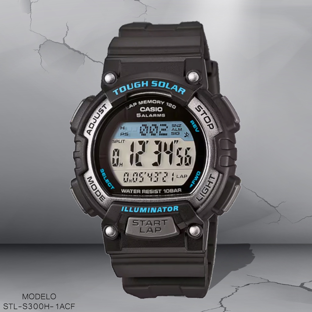 RELOJ CASIO DIGITAL STL-S300H-1ACF RESINA NEGRA