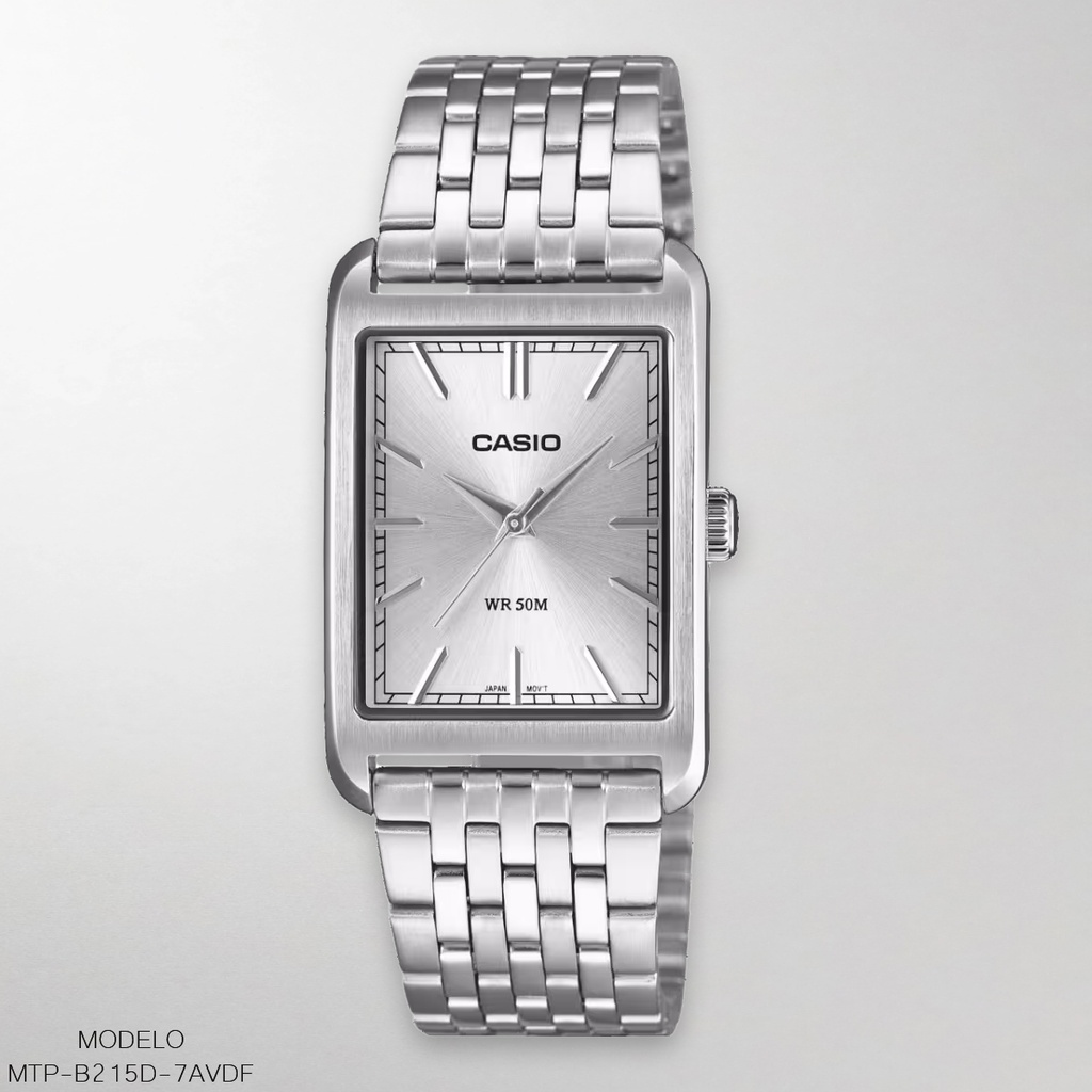 RELOJ CASIO ANALOGO MTP-B215D-7AVDF METAL PLAT.