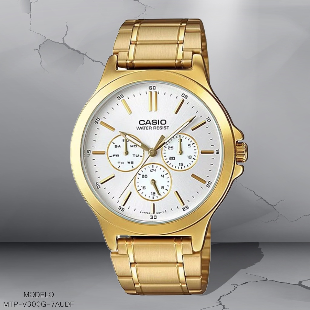 RELOJ CASIO ANALOGO MTP-V300G-7AUDF METAL DOR
