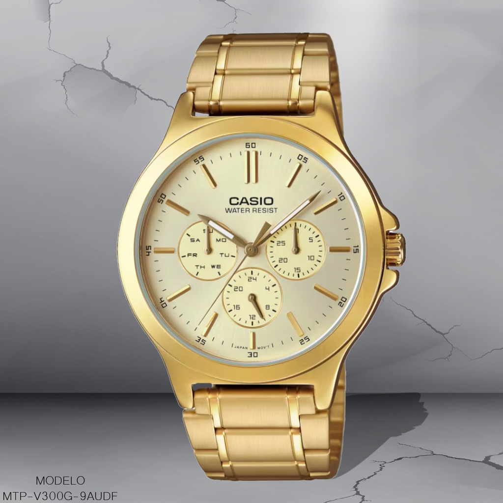 RELOJ CASIO ANALOGO MTP-V300G-9AUDF METAL DOR
