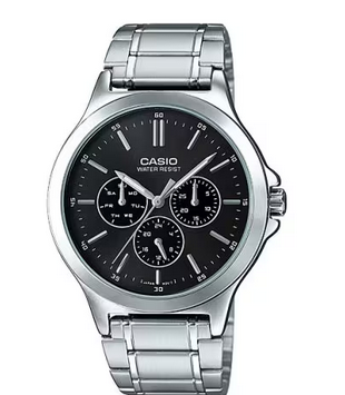 RELOJ CASIO ANALOGO MTP-V300D-1AUDF METAL PLAT.