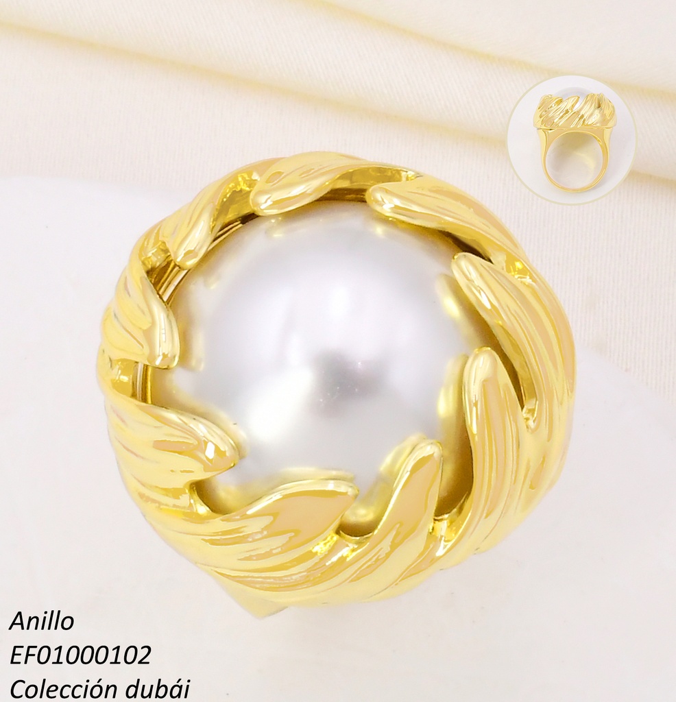 ANILLO DOR PERLA FD25457