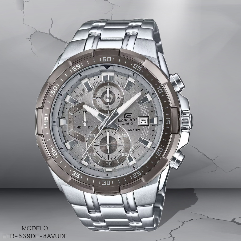 RELOJ CASIO EDIFICE ANALOGO EFR-539DE-8AVUDF METAL PLAT
