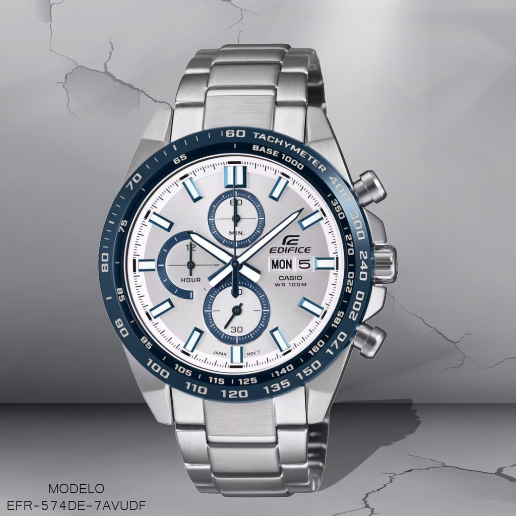 RELOJ CASIO EDIFICE EFR-574DE-7AVUDF METAL PLAT.
