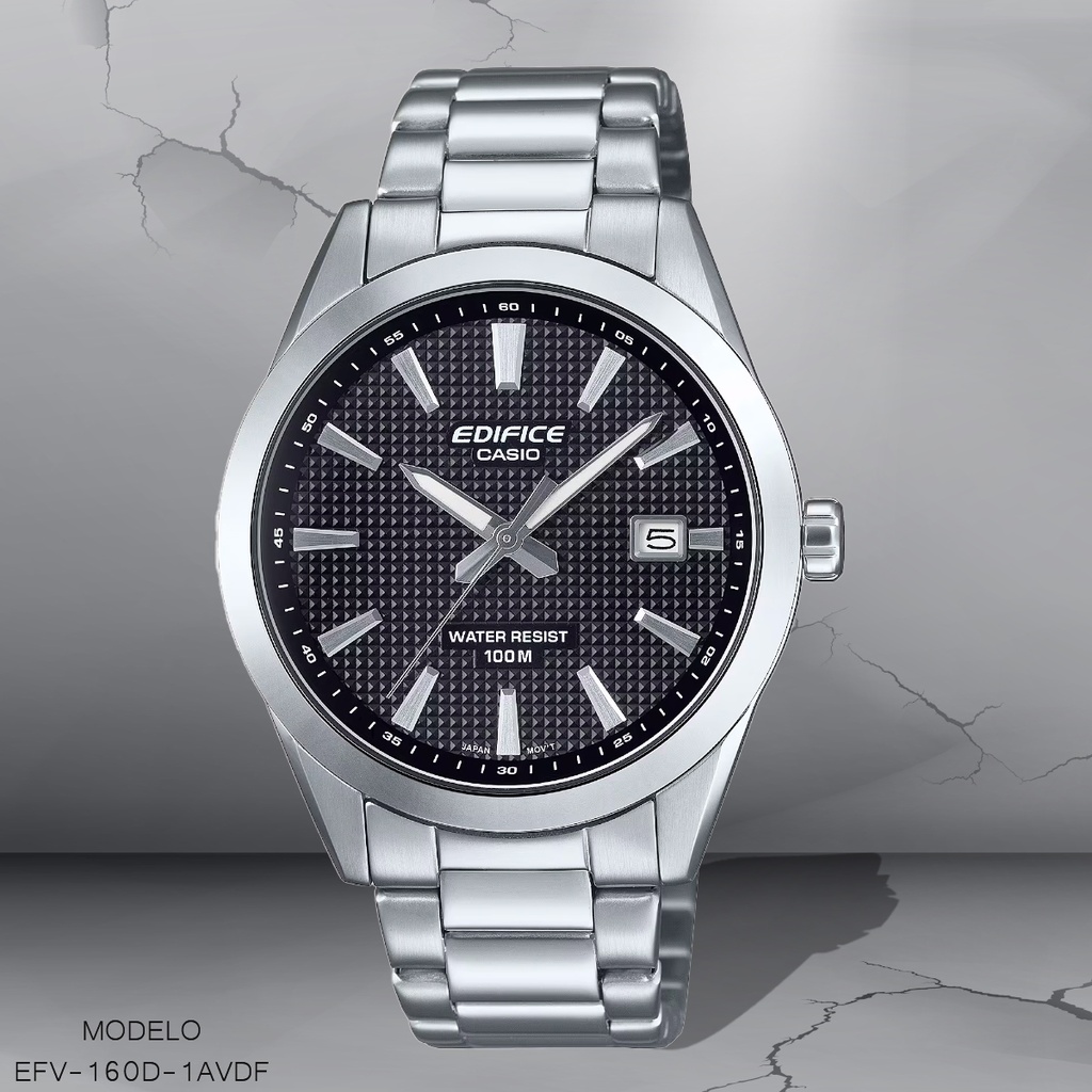 RELOJ CASIO EDIFICE ANALOGO EFV-160D-1AVDF METAL PLAT