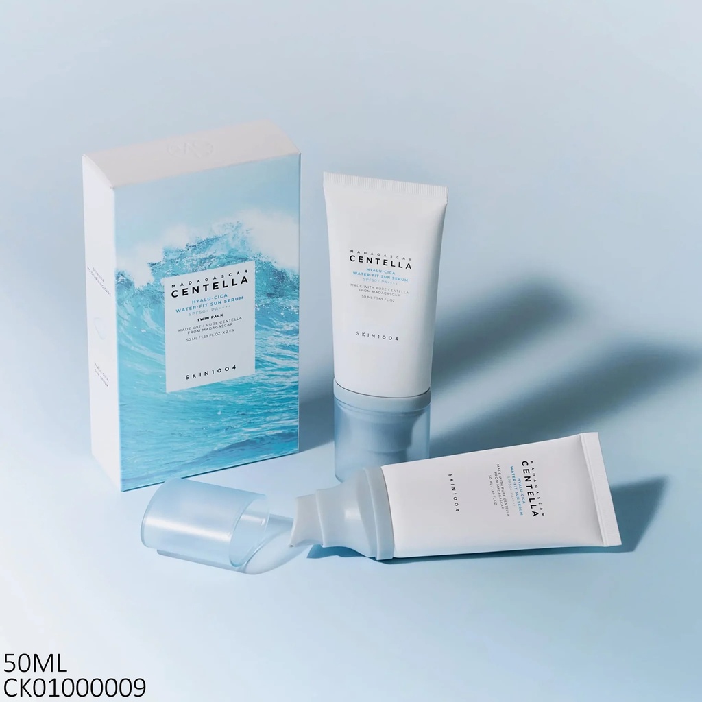 HYALU-CICA WATER-FIT SUN SERUM SPF50 TWIN PACK CENTELLA SKIN1004 50ML