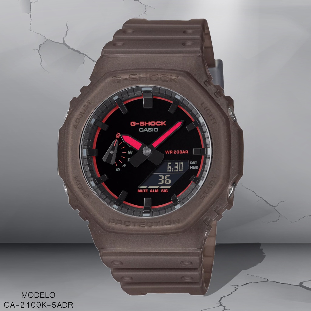 RELOJ CASIO G-SHOCK ANA/DIG GA-2100K-5ADR RESINA NEGRA