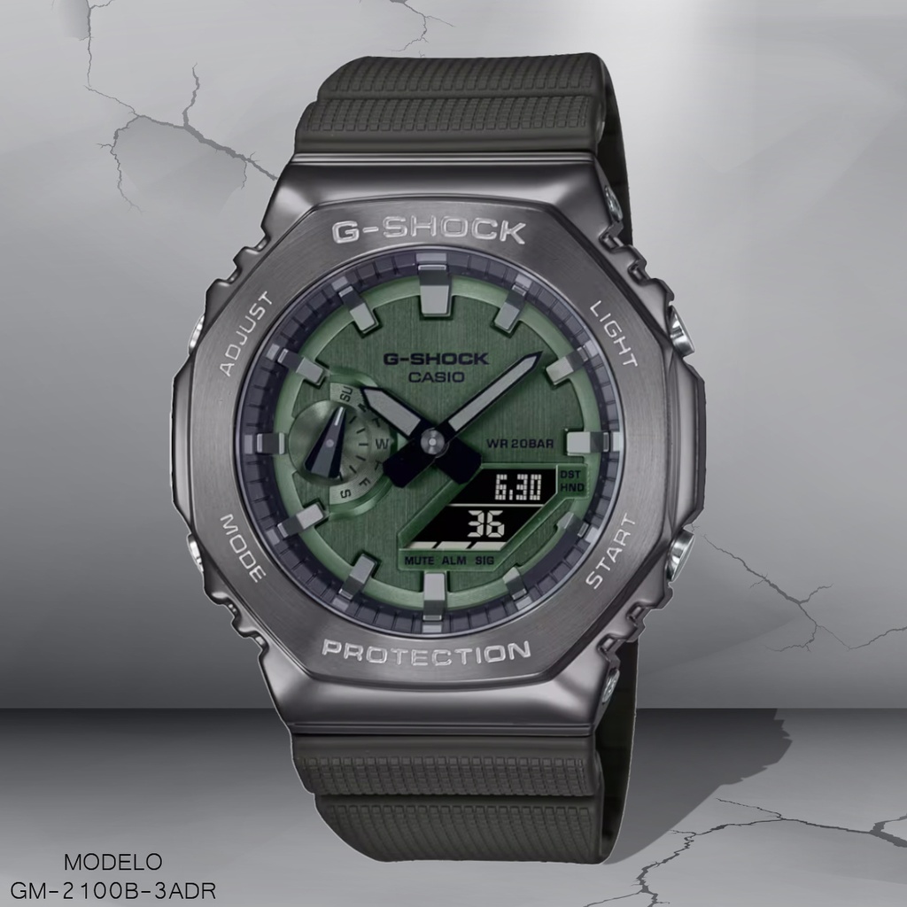 RELOJ CASIO G-SHOCK ANA/DIG GM-2100B-3ADR RESINA NEGRA