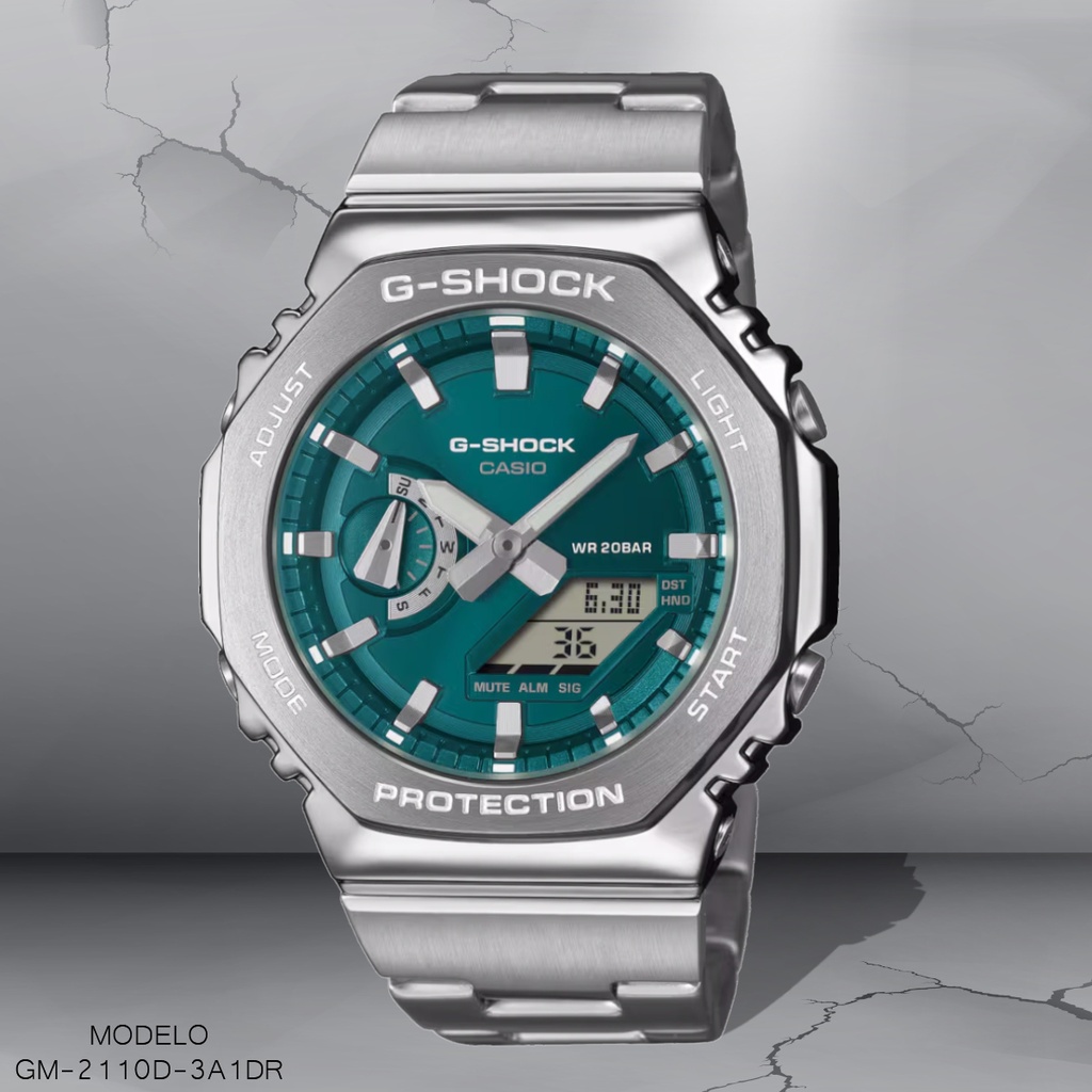 RELOJ CASIO G-SHOCK ANA/DIG GM-2110D-3A1DR METAL PLAT