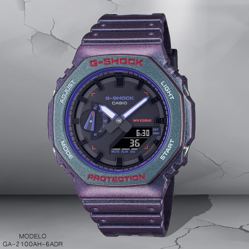 RELOJ CASIO G-SHOCK ANA/DIG GA-2100AH-6ADR RESINA TORNASOL