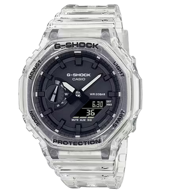 RELOJ CASIO G-SHOCK ANAQ/DIG GA-2100SKE-7ADR RESINA TRANSPARENTE