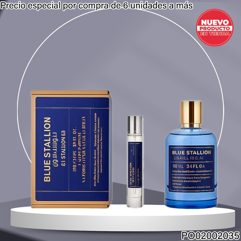 ESTUCHE 2PCS PERFUMES BLUE STALLION EDP 100/20ML