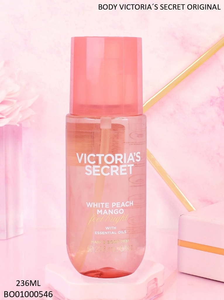 BODY VICTORIA´S SECRET CAPILAR & CORPORAL WHITE PEACH MANGO FEEL BRIGHT 236ML
