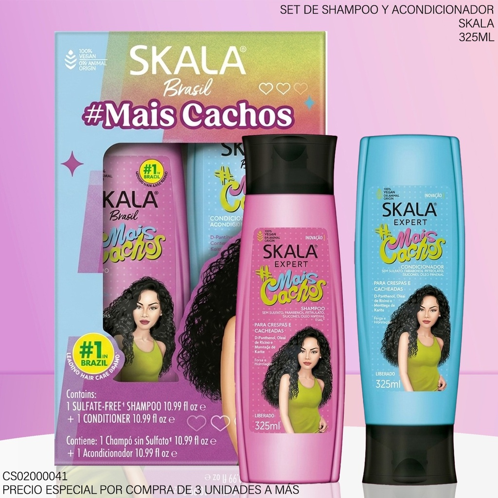 SET SKALA BRASIL MAISCACHOS 325ML