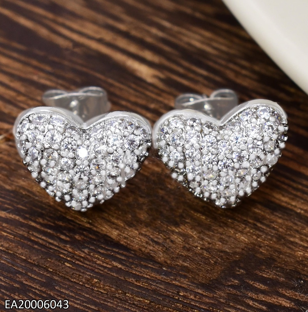 ARETES PLAT. CORAZON ZIRCONIAS EE5765-9 (IM26)