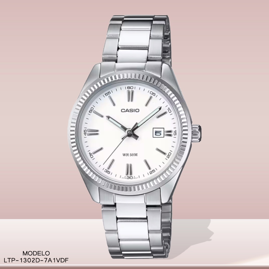 RELOJ CASIO ANALOGO LTP-1302D-7A1VDF METAL PLAT