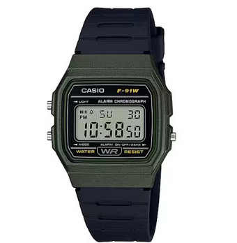 RELOJ CASIO DIGITAL F-91WM-3ADF RESINA NEGRA