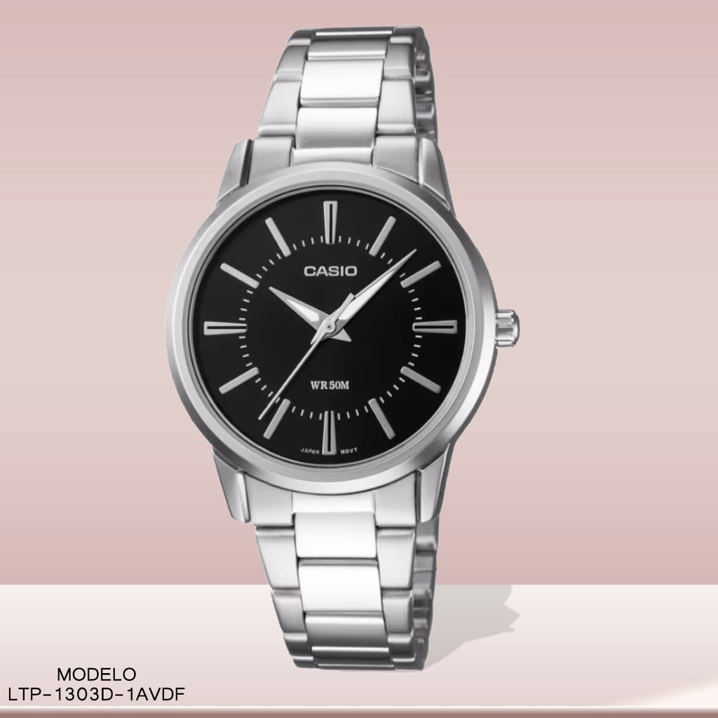 RELOJ CASIO ANALOGO LTP-1303D-1AVDF METAL PLAT