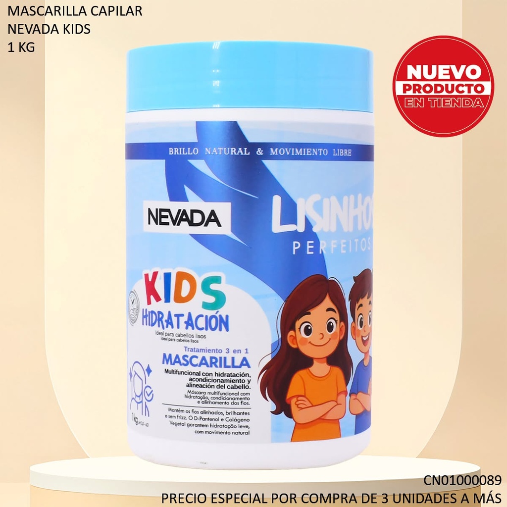 MASCARILLA NEVADA KIDS LISINHOS PERFEITOS 1KG 2026