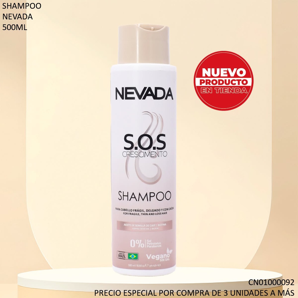 SHAMPOO NEVADA 500ML S.O.S CRESCIMENTO KH04874