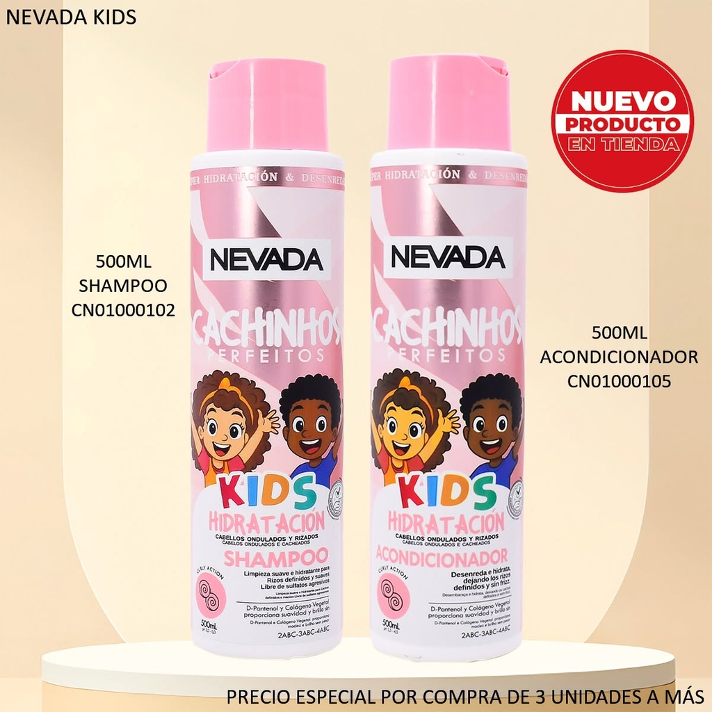 ACONDICIONADOR NEVADA KIDS 500ML CACHINHOS PERFEITOS 1937