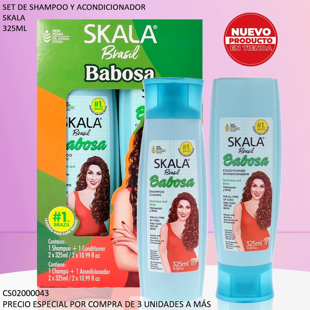 SET SKALA BRASIL BABOSA 325ML